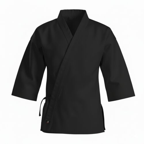 Custom Black 6 oz. Lightweight Student Martial Arts Jacket Thumbnail